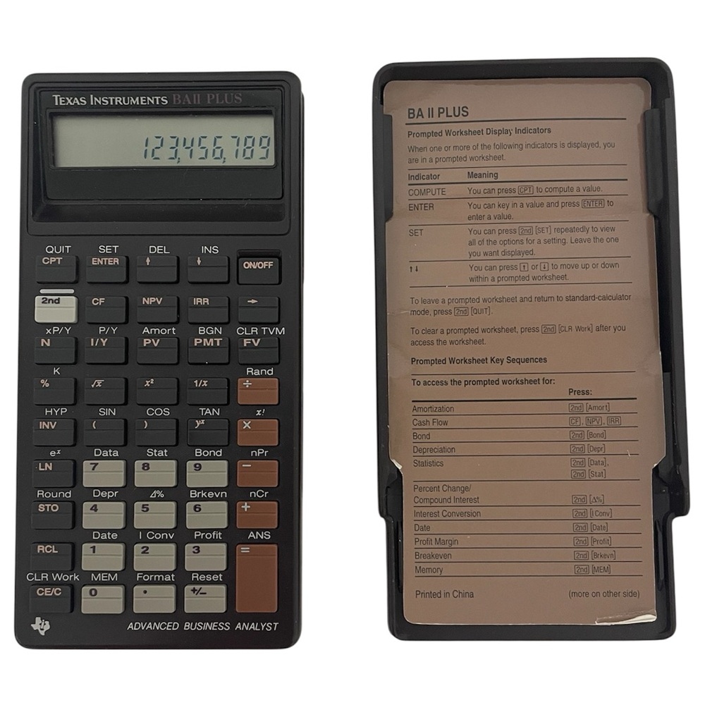 TEXAS INSTRUMENTS BAll Plus Advanced Business Analyst Calculator